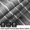 image:imageDriftAway Farmhouse Linen Valance Rod Pocket 1 Panel W52xL14 GrayHyggeblack