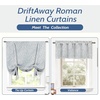 image:imageDriftAway Farmhouse Linen Valance Rod Pocket 1 Panel W52xL14 GrayRomannavy