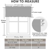 image:imageDriftAway Farmhouse Linen Valance Rod Pocket 1 Panel W52xL14 GrayTickingbeige