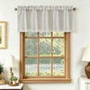 image:imageDriftAway Farmhouse Linen Valance Rod Pocket 1 Panel W52xL14 GrayTickingbeige