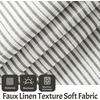 image:imageDriftAway Farmhouse Linen Valance Rod Pocket 1 Panel W52xL14 GrayTickingblack