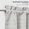 image:imageDriftAway Farmhouse Linen Valance Rod Pocket 1 Panel W52xL14 GrayTickingblack