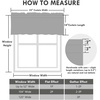 image:imageDriftAway Farmhouse Linen Valance Rod Pocket 1 Panel W52xL14 GrayTickingblack