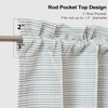 image:imageDriftAway Farmhouse Linen Valance Rod Pocket 1 Panel W52xL14 GrayTickingloden Green