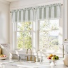 image:imageDriftAway Farmhouse Linen Valance Rod Pocket 1 Panel W52xL14 GrayTickingloden Green