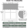 image:imageDriftAway Farmhouse Linen Valance Rod Pocket 1 Panel W52xL14 GrayTickingloden Green