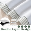 image:imageDriftAway Farmhouse Linen Valance Rod Pocket 1 Panel W52xL14 GrayTickingloden Green