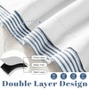 image:imageDriftAway Farmhouse Linen Valance Rod Pocket 1 Panel W52xL14 GrayTickingnavy