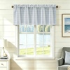 image:imageDriftAway Farmhouse Linen Valance Rod Pocket 1 Panel W52xL14 GrayTickingnavy