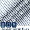 image:imageDriftAway Farmhouse Linen Valance Rod Pocket 1 Panel W52xL14 GrayTickingnavy