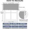image:imageDriftAway Farmhouse Linen Valance Rod Pocket 1 Panel W52xL14 GrayTickingnavy