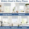 image:imageDriftAway Farmhouse Linen Valance Rod Pocket 1 Panel W52xL14 GrayTickingnavy