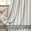 image:imageDriftAway Farmhouse Stripe Blackout Curtains Grommet W52xL84 Loden GreenB Black Stripe