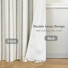 image:imageDriftAway Farmhouse Stripe Blackout Curtains Grommet W52xL84 Loden GreenB Black Stripe