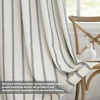 image:imageDriftAway Farmhouse Stripe Blackout Curtains Grommet W52xL84 Loden GreenB Black Stripe
