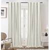 image:imageDriftAway Farmhouse Stripe Blackout Curtains Grommet W52xL84 Loden GreenB Black Stripe
