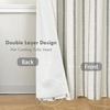 image:imageDriftAway Farmhouse Stripe Blackout Curtains Grommet W52xL84 Loden GreenB Black Stripe