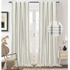 image:imageDriftAway Farmhouse Stripe Blackout Curtains Grommet W52xL84 Loden GreenB Black Stripe