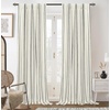 image:imageDriftAway Farmhouse Stripe Blackout Curtains Grommet W52xL84 Loden GreenB Black Stripe