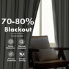 image:imageDriftAway Farmhouse Stripe Blackout Curtains Grommet W52xL84 Loden GreenB Black Stripe