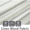 image:imageDriftAway Farmhouse Stripe Blackout Curtains Grommet W52xL84 Loden GreenB Gray Stripe