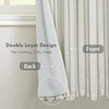 image:imageDriftAway Farmhouse Stripe Blackout Curtains Grommet W52xL84 Loden GreenB Gray Stripe