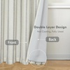 image:imageDriftAway Farmhouse Stripe Blackout Curtains Grommet W52xL84 Loden GreenB Gray Stripe