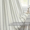 image:imageDriftAway Farmhouse Stripe Blackout Curtains Grommet W52xL84 Loden GreenB Gray Stripe