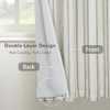 image:imageDriftAway Farmhouse Stripe Blackout Curtains Grommet W52xL84 Loden GreenB Gray Stripe