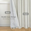 image:imageDriftAway Farmhouse Stripe Blackout Curtains Grommet W52xL84 Loden GreenB Gray Stripe