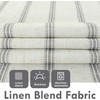 image:imageDriftAway Farmhouse Stripe Blackout Curtains Grommet W52xL84 Loden GreenB Gray Stripe