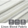 image:imageDriftAway Farmhouse Stripe Blackout Curtains Grommet W52xL84 Loden GreenB Gray Stripe