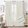 image:imageDriftAway Farmhouse Stripe Blackout Curtains Grommet W52xL84 Loden GreenB Gray Stripe