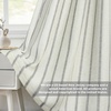 image:imageDriftAway Farmhouse Stripe Blackout Curtains Grommet W52xL84 Loden GreenB Gray Stripe