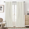 image:imageDriftAway Farmhouse Stripe Blackout Curtains Grommet W52xL84 Loden GreenB Gray Stripe