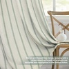 image:imageDriftAway Farmhouse Stripe Blackout Curtains Grommet W52xL84 Loden GreenB Loden Green Stripe