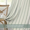 image:imageDriftAway Farmhouse Stripe Blackout Curtains Grommet W52xL84 Loden GreenB Loden Green Stripe