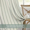image:imageDriftAway Farmhouse Stripe Blackout Curtains Grommet W52xL84 Loden GreenB Loden Green Stripe
