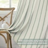 image:imageDriftAway Farmhouse Stripe Blackout Curtains Grommet W52xL84 Loden GreenB Loden Green Stripe