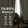image:imageDriftAway Farmhouse Stripe Blackout Curtains Grommet W52xL84 Loden GreenB Loden Green Stripe