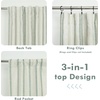 image:imageDriftAway Farmhouse Stripe Blackout Curtains Grommet W52xL84 Loden GreenB Loden Green Stripe