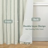 image:imageDriftAway Farmhouse Stripe Blackout Curtains Grommet W52xL84 Loden GreenB Loden Green Stripe