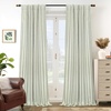 image:imageDriftAway Farmhouse Stripe Blackout Curtains Grommet W52xL84 Loden GreenB Loden Green Stripe