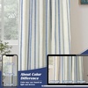 image:imageDriftAway Farmhouse Stripe Blackout Curtains Grommet W52xL84 Loden GreenB Navy Stripe