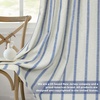 image:imageDriftAway Farmhouse Stripe Blackout Curtains Grommet W52xL84 Loden GreenB Navy Stripe