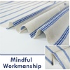 image:imageDriftAway Farmhouse Stripe Blackout Curtains Grommet W52xL84 Loden GreenB Navy Stripe