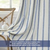 image:imageDriftAway Farmhouse Stripe Blackout Curtains Grommet W52xL84 Loden GreenB Navy Stripe
