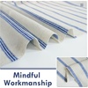 image:imageDriftAway Farmhouse Stripe Blackout Curtains Grommet W52xL84 Loden GreenB Navy Stripe