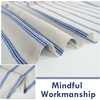 image:imageDriftAway Farmhouse Stripe Blackout Curtains Grommet W52xL84 Loden GreenB Navy Stripe