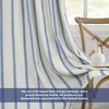 image:imageDriftAway Farmhouse Stripe Blackout Curtains Grommet W52xL84 Loden GreenB Navy Stripe